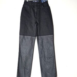 Hollister Womens Ultra High Rise Dad Jeans 23/31 00R Black Stretch Streetwear